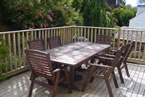 Enjoy your food outside on your self catering holiday on the Colvend Coast.